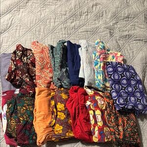 LuLaRoe Red and Orange Leggings Vibrant Collection